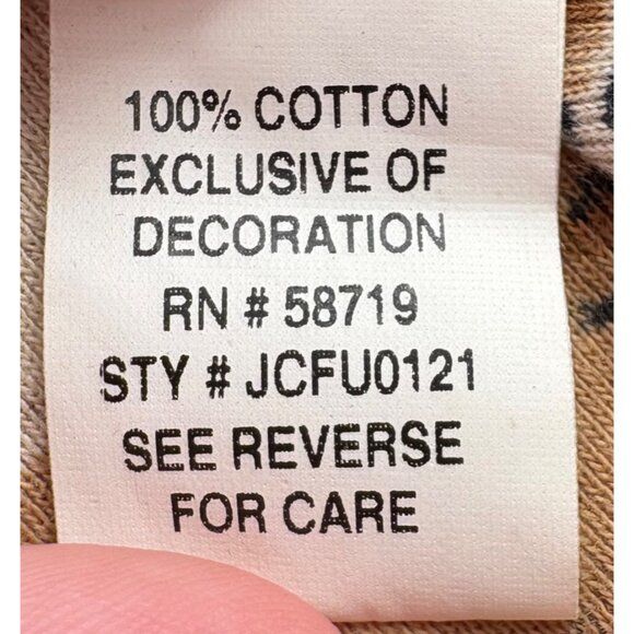 Choices Womens Animal Print V-Neck Tunic Top Size M 100% Cotton Long Sleeve - Picture 3 of 6